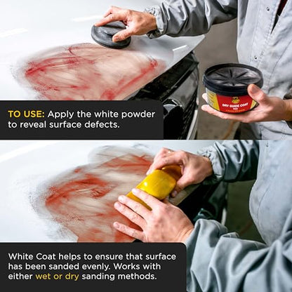 Dura-Gold Premium Red Dry Guide Coat Kit, 7 Ounces (200 Grams) - Powder - color: Red