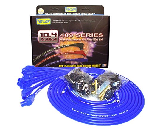 Taylor Cable 79653 409 Pro-Race Spiro-Wound Core Spark Plug Wire Set