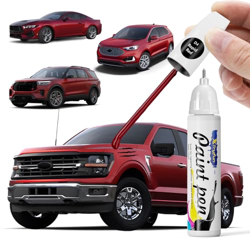 D4 Rapid Red Touch Up Paint Compatible with Ford - color: Rapid Red (D4)
