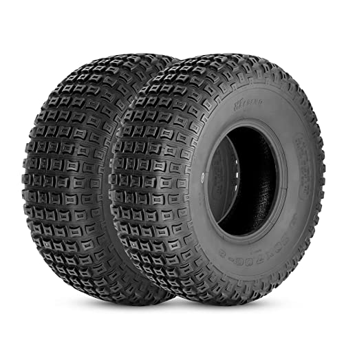 HALBERD 20x7-8 ATV Tires, Sport Quad 20x7x8 All Terrain 20x7x8 UTV ATV Tires 4PR Fits 8’’ Rims, Tubeless, Set of 2