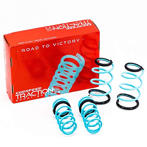 Godspeed LS-TS-MC-0001 Traction-S Performance Lowering Springs, Reduce Body Roll, Improved Handling, Set of 4, compatible with MINI Cooper Hatchback (R56) 2007-13