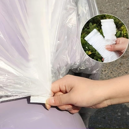 2 Pack Transparent Disposable Bicycle Covers, High Clarity PVC Material, Elastic Closure For Road And Mountain Bikes, Portable Riding Protection Gear - color: 2PCS Transparent