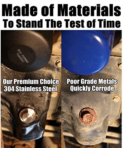 Votex - Made in USA - M18 x 1.5MM Magnetic Engine Magnetic Oil Drain Plug fits BMW, Land Rover, Porsche, Volvo - Stainless Steel - Part Number DP007 (Pack of 2) - size: M18-1.5 Magnetic Drain Plug (Pack of 2)
