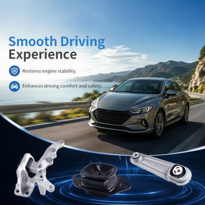 Engine Motor Mount Set for Nissan Rogue Sport 2.0L 2017-2022 Auto Trans - size: 2017–2022 Rogue Sport 2.0L