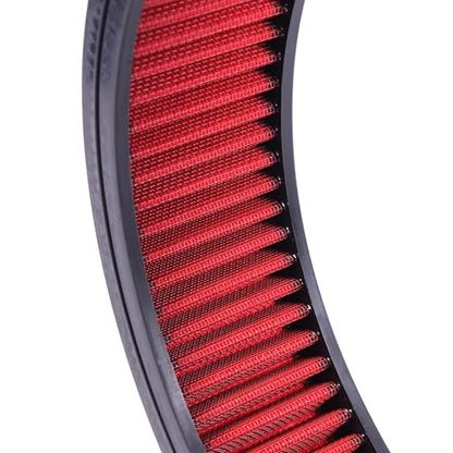 14"x3" Round Air Cleaner Filter Element High Flow (Red) - size: 14" x 3" Red