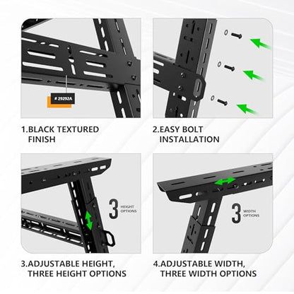 for Colorado & Canyon Overland 16-24.8" High Truck Bed Racks with 2 LED Lights Compatible with 2015-2025 Chevy Chevrolet Colorado & GMC Canyon, Ladder Rack for Bed Rails