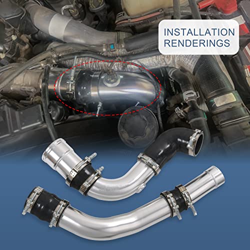 Intercooler Pipe Boot Kit For 6.7L F250/F350/F450 2011-2016 Powerstroke - size: Flow Hot & Cold Side Intercooler Pipe Boot Kit