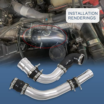 Intercooler Pipe Boot Kit For 6.7L F250/F350/F450 2011-2016 Powerstroke - size: Flow Hot & Cold Side Intercooler Pipe Boot Kit