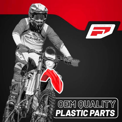 Polisport Motocross MX Replica Plastic Kit - Red/White (2020-2022) - color: Red/White