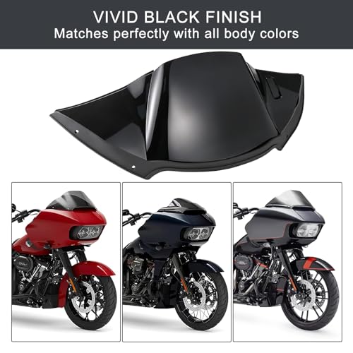 Vivid Black Fairing Air Duct, Air Duct Baffle and Actuator Assembly Kit Compatible with Harley Davidson Road Glide 2015-2023