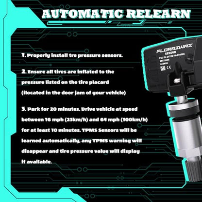 TPMS Sensor 433Mhz Tire Pressure Monitoring Sensor for RAM Jeep - size: 68249197AA