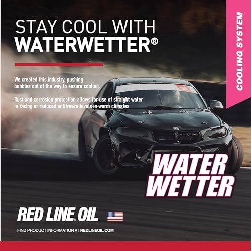 Red Line 80204 WaterWetter Super Coolant - 12 Ounce | Red Line 50104 75W85 GL-5 Full Synthetic Gear Oil for Hypoid Limited Slip Differentials - 2 Quarts