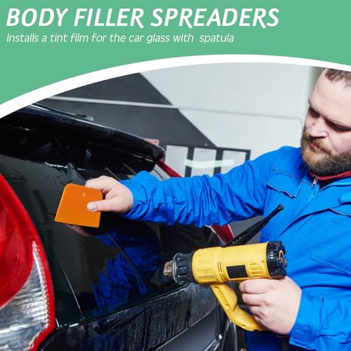 Frienda 12 Pcs Body Filler Spreaders Plastic Auto Putty, 4 Sizes - size: 4 Sizes