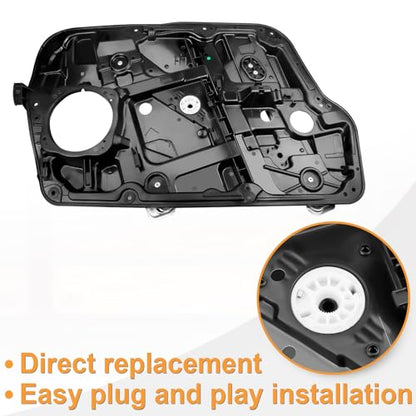 Front Driver Window Regulator Without Motor with Panel for Sonata 11-14 - style: Front Driver Side