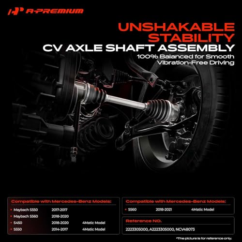 A-Premium Front Left Driver Side CV Axle Shaft Assembly - style: Front Driver Side