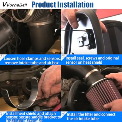Cold Air Intake Kit for 2003-2007 Dodge Ram 2500 3500 5.9L L6 - size: 5.9L L6 Diesel Engine