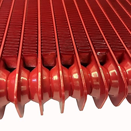 Low Pressure Drop Transmission Oil Cooler 40k Transmission Oil Cool Compatible For Heavy Duty 40,000 GVW Max Low Mounting Hardware Towing Applications and Advanced Cooling Protection LPD47391 - size: Red