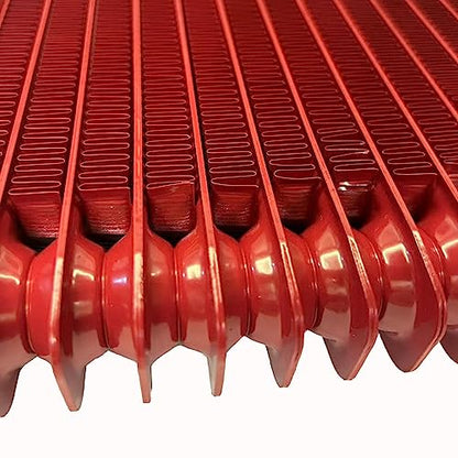 Low Pressure Drop Transmission Oil Cooler 40k Transmission Oil Cool Compatible For Heavy Duty 40,000 GVW Max Low Mounting Hardware Towing Applications and Advanced Cooling Protection LPD47391 - size: Red