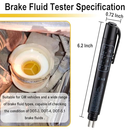 ecocstm Brake Fluid Tester, Brake Fluid Moisture Tester, Brake Tester