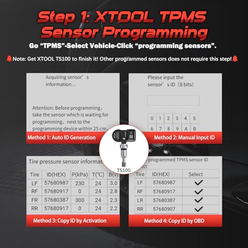 XTOOL TP150 TPMS Programming Tool, Protective Case Storage Bag for TPMS Programming Tool