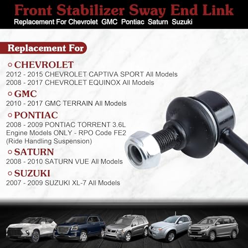 K750188 K750189 Sway Bar Link - Restore Crossover Stability - color: 1*K750188 1*K750189, size: Sway Bar Link