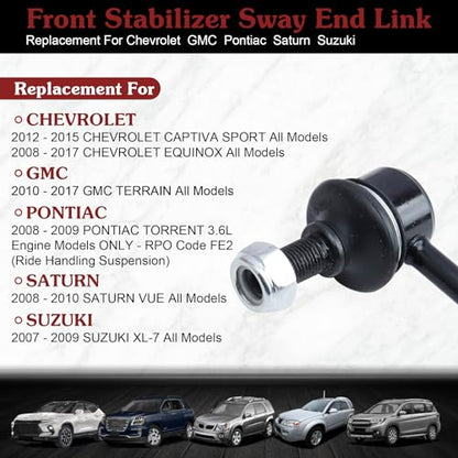 K750188 K750189 Sway Bar Link - Restore Crossover Stability - color: 1*K750188 1*K750189, size: Sway Bar Link