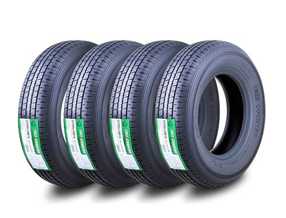Free Country 4 Premium Trailer Tire ST205/75R15 8PR LRD 107N w/Scuff Guard - size: 205/75R15 8PR