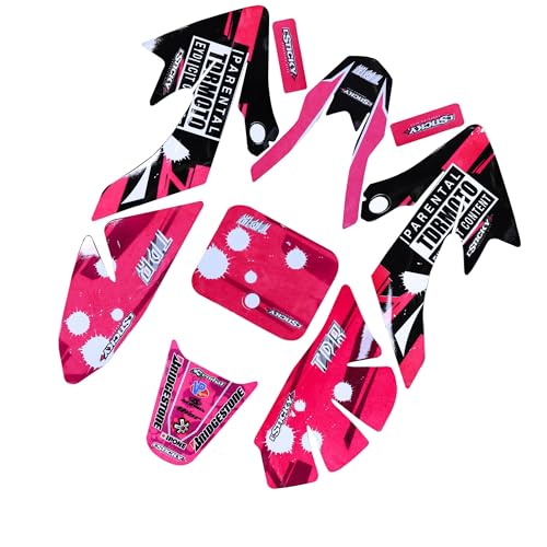 Complete Graphics Decals Stickers Kit for CRF50 XR50 CRF 50 XR 50 Plastics Fairing SDG SSR 107 110 125CC Thumpstar Atomik Dirt Pit Bikes Motorcycle SSR110 SSR125 Coolster (KWTG008) - color: Kwtg008