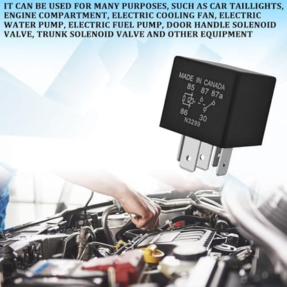 P6STD FOAB-14B192-AA Automotive Relays, 12V 5 Pin Fuel Pump Starter Relays - size: 4 PCS
