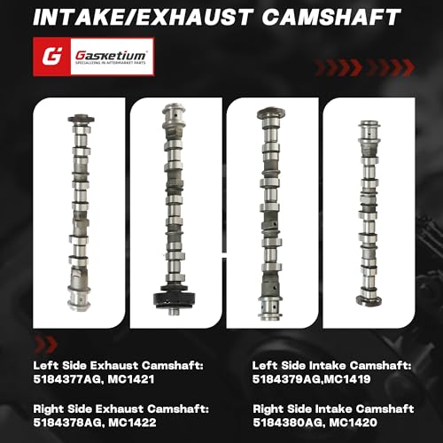 3.6L Engine Camshaft Set w/Timing Kit For Jeep Dodge Pentastar V6 11-16