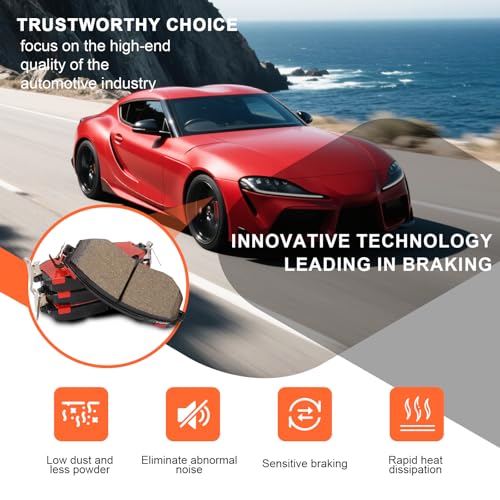 Ceramic Front Brake Pads for Subaru Outback,Forester,Impreza,Legacy - size: D929H