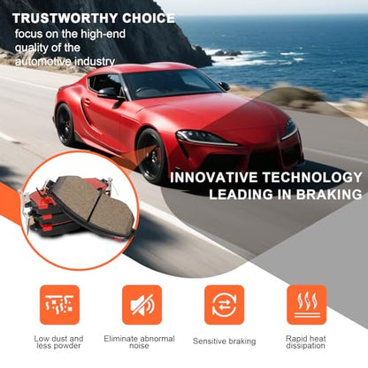 Ceramic Front Brake Pads for Subaru Outback,Forester,Impreza,Legacy - size: D929H