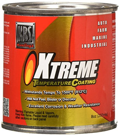 KBS Coatings 65210 Flame Blue Xtreme Temperature Coating - 8 fl. oz. - color: Flame Blue, size: 8 Fl Oz (Pack of 1)