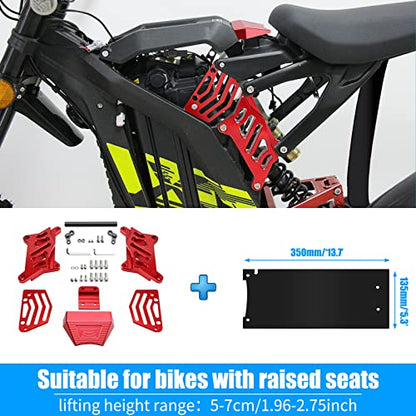 Longer Fender, Upgraded Shock Absorption Mud Guard Mud Flap, Rear Mudguard Dust Cover Protector for Sur Ron Light Bee X/S Segway X160/ X260, Fits Original & Raised Seat - size: Longer