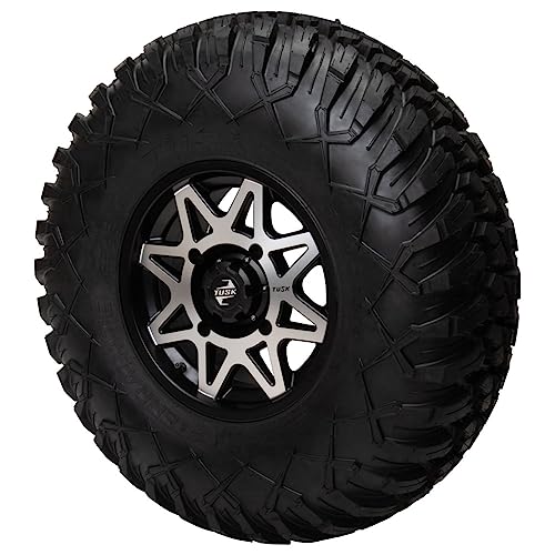 4/156 Tusk Tintic Wheel 14x7 5.0 + 2.0 Machined/Black For Yamaha Wolverine RMAX2 1000 Sport 2022-2025