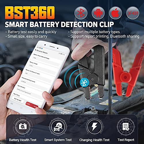 Launch BST360 Bluetooth Battery Tester for 12V Cars,for Android/iOS/X431