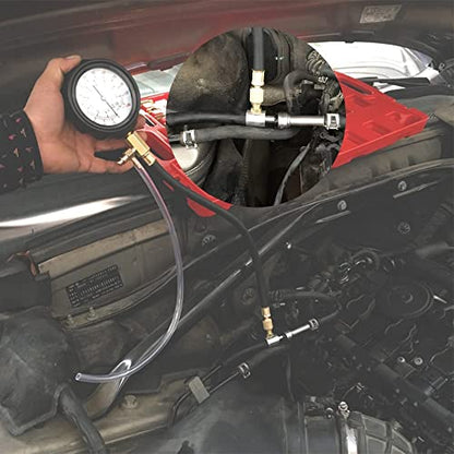 0-140 PSI Automotive Fuel Pressure Tester Kit for Gasoline Engines