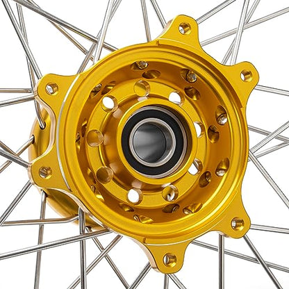 TOFR CNC 17"x3.5" Spoke Front Wheel Rim Hub for Sur ron Ultra Bee Gold - color: Gold, size: 17" Front N/A Rear
