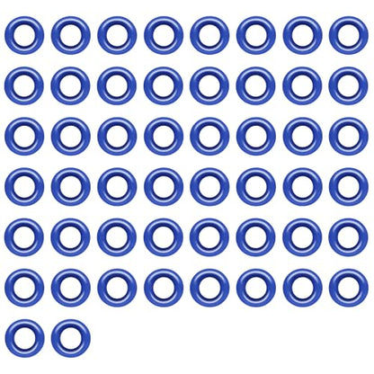 JA&MIU 50 PCS Fuel Injector O-Ring Set, Blue Viton (7.52mm X 3.53 mm) - size: Bule - 50