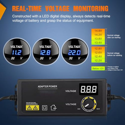 Nilight 6 Gang Rocker Switch Panel Toggle Power Control 12V 24V Pre-Wired - color: Power Control Blue