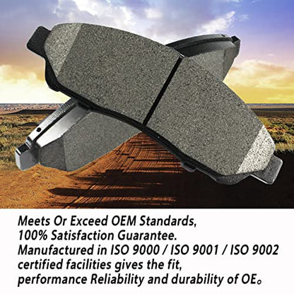 SIPAUTEC-Front And Rear Ceramic Disc Brake Pads Replacement For Subaru Forester Brz Impreza Crosstrek - style: D1539-D1114
