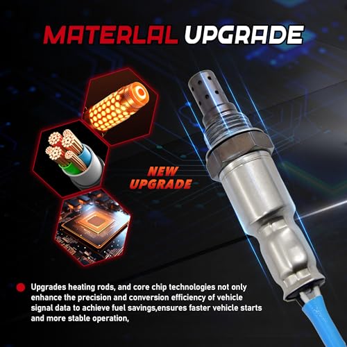 2Pcs Oxygen Sensors Upstream 234-9131 & Downstream 234-4574 Compatible for 2013-2017 Honda Accord 2016-2022 Acura ILX 2015-2020 TLX [2.4L L4] Only - size: 234-9131 # 234-4574