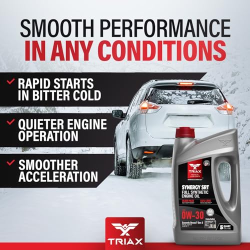 TRIAX Synergy SRT 0W-30 Full Synthetic Engine Oil API SQ/ILSAC GF-7A Licensed | 20,000 Miles of Protection (1 Quart) - size: 1 Quart