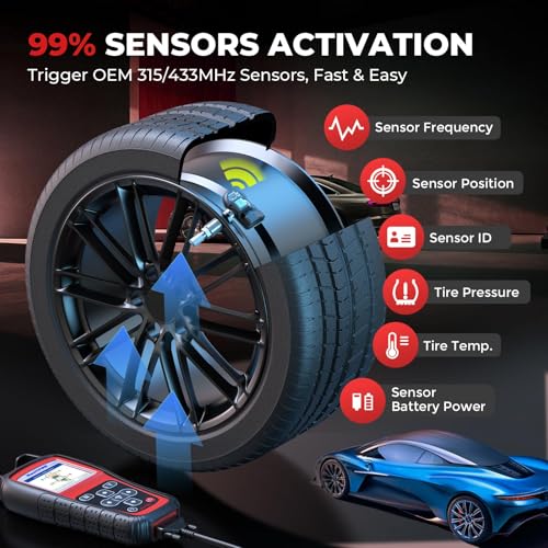 Autel TPMS Programming Tool MaxiTPMS TS508WF, TPMS Relearn/Activate/Scan