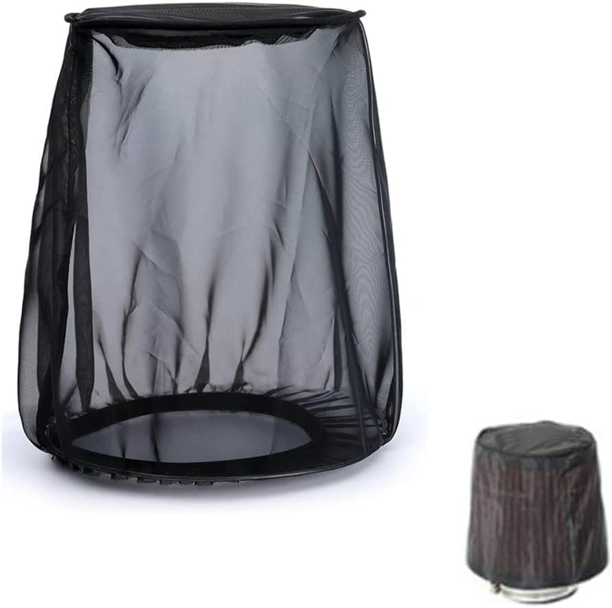 Air Filter Cover for Car Cold Air Intake Filter, Universal High Flow Air Intake Filter, Black, 1 PCS