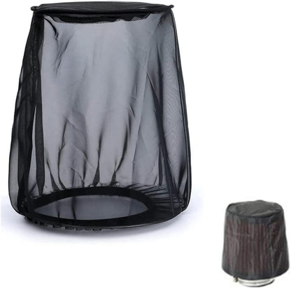 Air Filter Cover for Car Cold Air Intake Filter, Universal High Flow Air Intake Filter, Black, 1 PCS