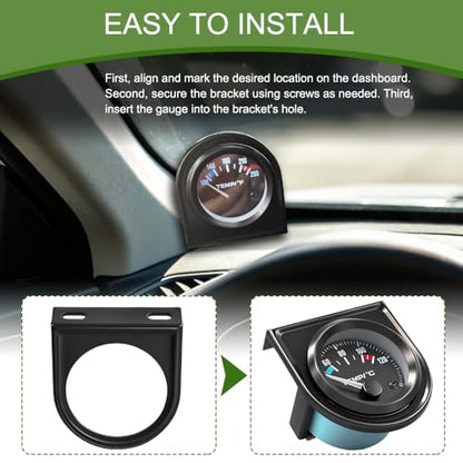 3PCS Single Gauge Mounting Panel, Gauge Pod Mount, 2.1 Inch Gauge Mounting Panel Bracket Pod with Single Hole, Vehicle Dashboard Gauge Pillar Mount Pod Holder for Auto Truck Boat (3PCS) - color: 3PCS
