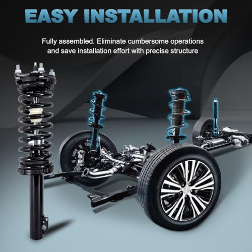 Front Struts Assembly Compatible with 2001-2002 Honda Civic Coupe or Sedan - size: 171433 171434