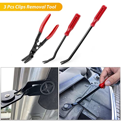 GOOACC 200Pcs Auto Trim Removal Tool and Push Pin Retainer Clip Set - color: 120Pcs Clips +80 Remover