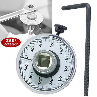 1/2 Inch Torque Wrench Angle Gauge Tool,360° Adjustable 1/2" Drive Torque meter Wrench Set,Professional Measure Tool,Gift - color: Old Model